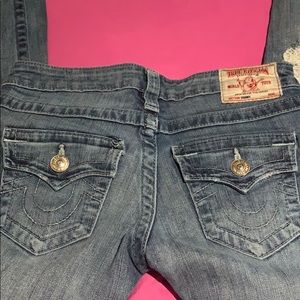 Distressed true religion jeans